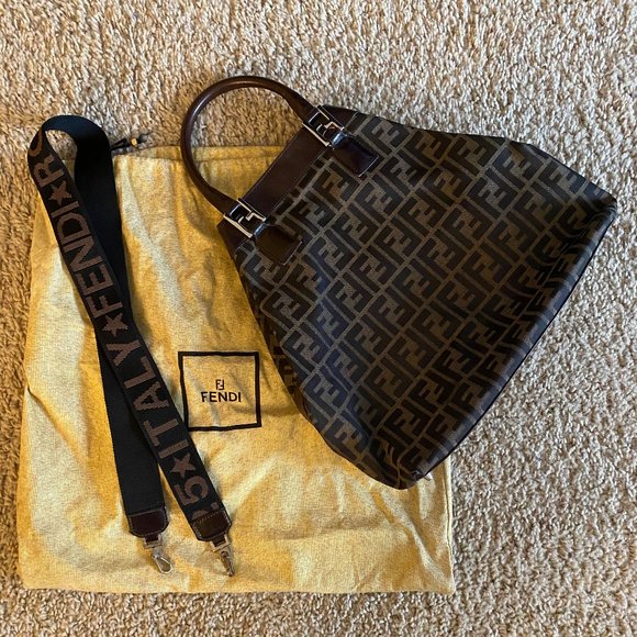 Fendi Vintage Zip Tote Zucca Canvas - Picture 1 of 12